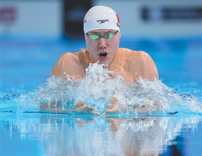 正规股票配资平台官网 新加坡游泳世锦赛：覃海洋200米蛙泳夺金